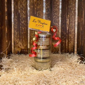 Coffret cadeau Apéro' 2 : Une Olivade Provençale 80g + Une Olivade Citron Confit 80g + Une Olivade Herbes de Provence 80g